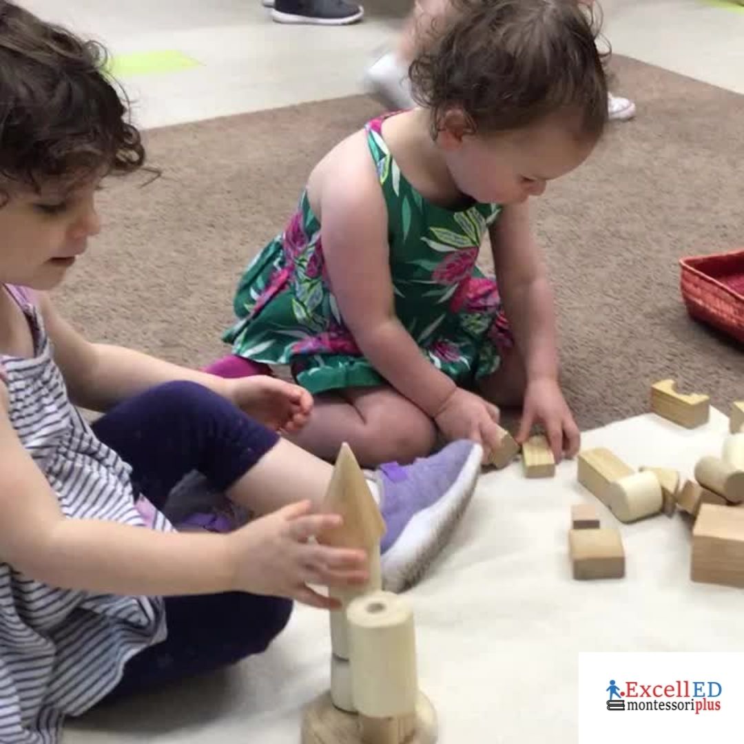 Building with Blocks Excelled Montessori Plus