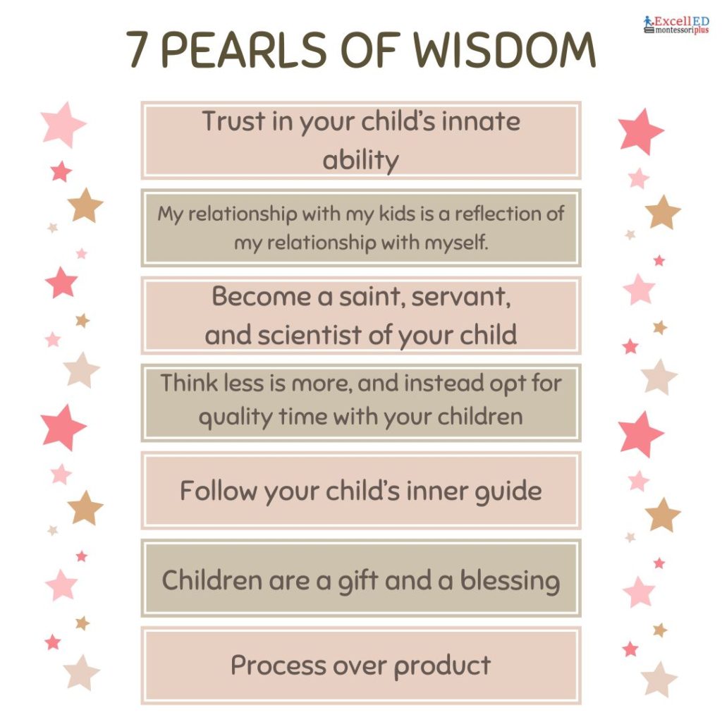  6 pearls of wisdom of Tao of Montessori 